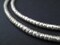 TheBeadChest Short White Metal Ethiopian Tube Beads 3x4mm African Silver Large Hole 28 Inch Strand Handmade
